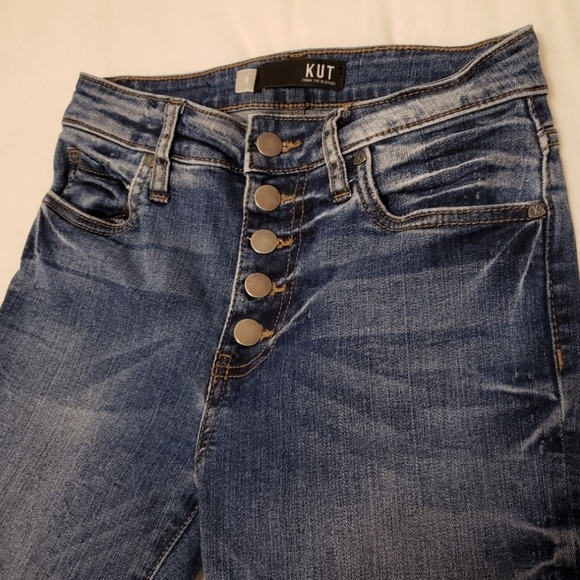 Kut from the Kloth Connie Button Fly Ankle Skinny High Waisted Jeans Summer - Picture 14 of 15